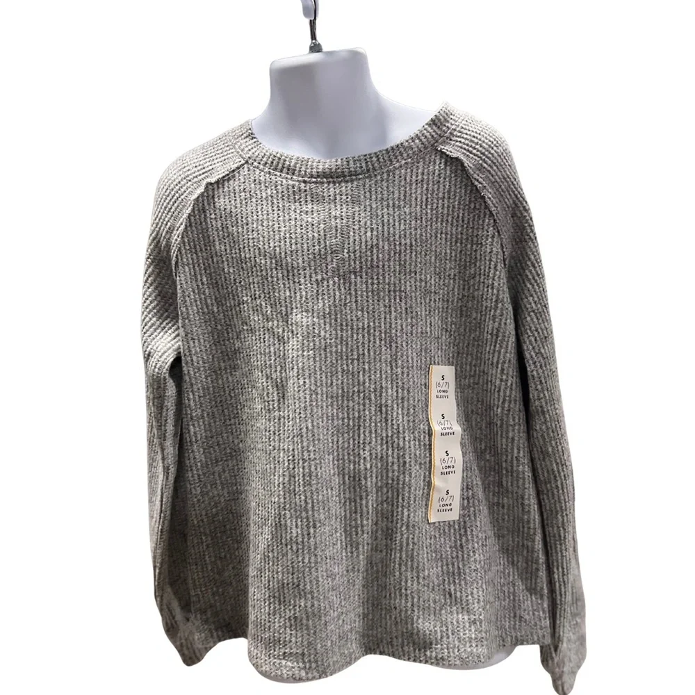 Cat And Jack Boy Gray Sweater S 6/7